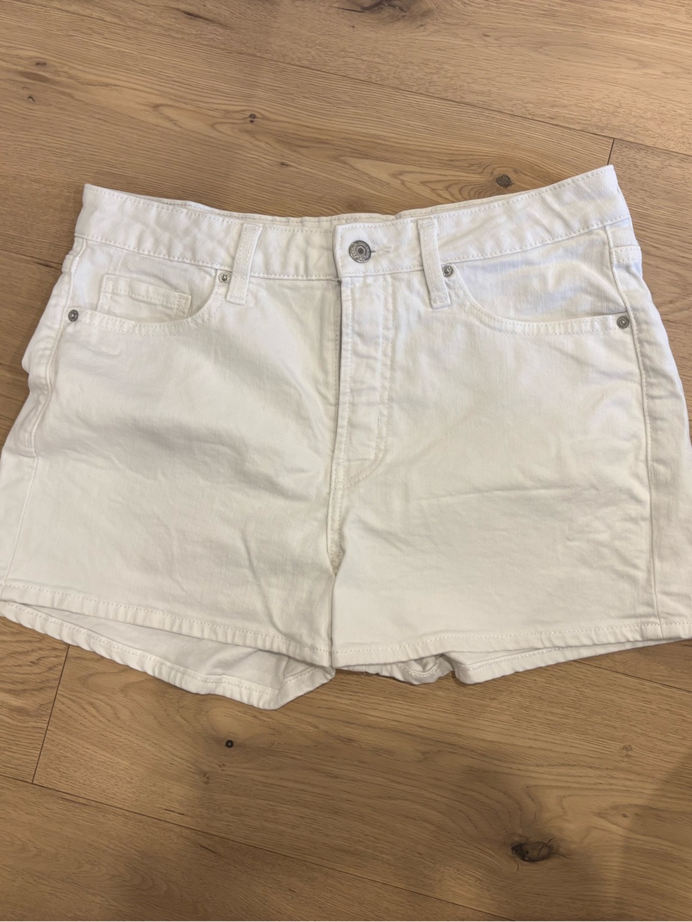 Classic White Women's Denim Shorts